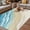 Turquoise Beige, variant on Blue Beach Coastal Outdoor Rug for Patio/Deck/Porch, Non-Slip Large Area Rug 6 x 9 Ft, Summer Ocean Nautical Seaside Indoor Outdoor Rugs Washable Area Rugs, Reversible Camping Rug Carpet Runner