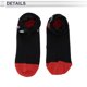thumbnail image 5 of Calcetines de ciclismo únicos, transpirables, moldeadores, absorbentes de sudor, desodorantes, anti-fricción, rojo negro, tamaño L, 1 par, 5 of 6