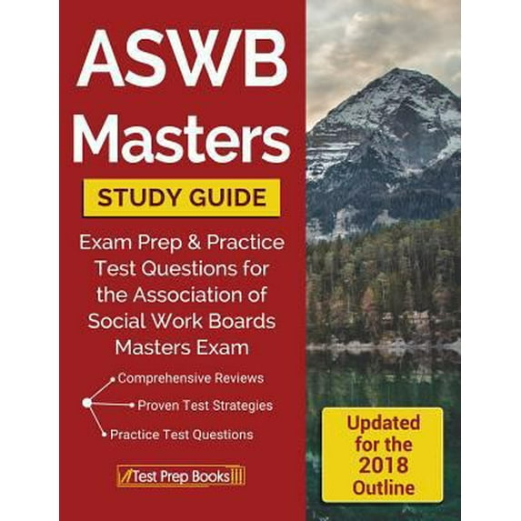 Pre-Owned ASWB Masters Study Guide: Exam Prep & Practice Test Questions for the Association of Social Work Boards Masters Exam (Paperback) 1628453877 9781628453874