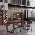 thumbnail image 3 of Hunter - Bearden 8-light Brushed Nickel, Extra Large Chandelier, Dimmable, Casual Style, Linear Shaped, for Bedrooms, Dining, Living Rooms - 19631, 3 of 9