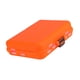 thumbnail image 3 of Caja de aparejos de pesca, contenedor de almacenamiento de anzuelos y señuelos, divisores extraíbles, ligero, naranja, 3 of 9