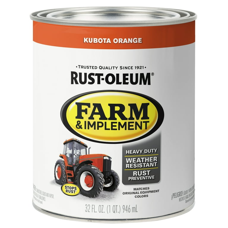 2 Pack, Kubota Orange, Rust-Oleum Specialty Gloss Farm and