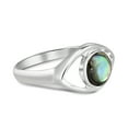 thumbnail image 6 of Mystical Evil Eye w/ Abalone Shell Inlay Sterling Silver Ring - 6, 6 of 8