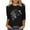 Black, variant on SHE IS Womens 3/4 Sleeve Tops, Long Sleeve V Neck Shirts for Women Plus Plus Size Tops for Women 3x White Blouse for Women Lace Basic Tees for Women Cotton Pack