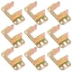 thumbnail image 1 of 10 piezas de bisagras de cama resistentes para muebles de esquina de cama, soporte fijo, práctico soporte de cama, 1 of 5