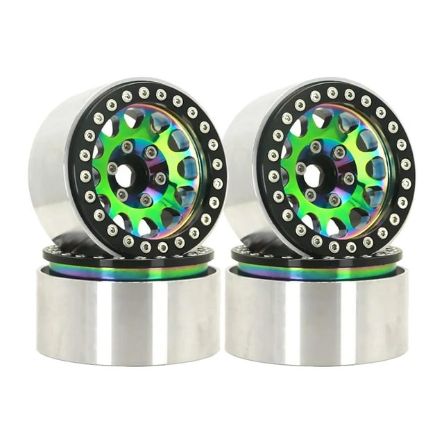 Llantas de Aluminio CUTICAT 4 Piezas 1.9 pulgadas Hexagonal 12mm para Coche RC Estilo B