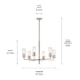 thumbnail image 3 of Kichler Lighting - Velestino - 6 Light Chandelier-21.25 Inches Tall and 30.25, 3 of 4