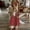Red, variant on Women's Summer Casual Sleeveless Dress Printing V Neck Strappy Split Loose Dress Beach Cover Up Long Cami Maxi Dresses with Pocket Black M