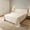 Beige, variant on Upgraded 63x90.5in Flat Bed Sheet, Water Resistant Mattress Protective Cover, Easy Care Solid Color Bedding Sheet Without Pillowcases, White(White)