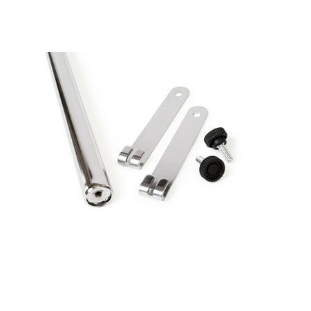 HSS 48" Hanging Rod, Chrome Color, 1-PACK