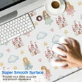 thumbnail image 2 of Long Mouse Pads for Desk,White Princess Castle Pattern Desk Mats on Top Of Desks, Desk Mouse Pad Extra Large with 3mm Non-Slip Base and Stitched Edge for Gaming,Office,Work,Home 47.3"x23.6", 2 of 6