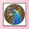 thumbnail image 2 of Cuadros Decorativos Juego de bordado chino de lienzo de flor de pavo real de 11 quilates, punto de cruz impreso completo DIY DQrwqpou Nuevos Originales, 2 of 8