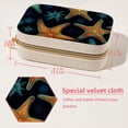 thumbnail image 5 of Starfish Velvet Portable Jewelry Organizer Box with Removable Compartment - Gift and Jewelry Display, 5 of 7