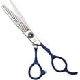 thumbnail image 2 of Hair Cutting Scissors Kit 6.0 Inches Blue Professional Barber Scissors Set Stainless Steel Hairdressing Flat Cut Thinning Scissors Haircuts Hairdressing Scissors, 2 of 4