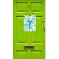 thumbnail image 2 of Letter T Flowers and Butterflies Teal Blue Wall or Door Hanging Prints, 2 of 2