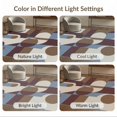 thumbnail image 7 of ODIKA 8'x10' Washable Area Rug Durable, Non-Slip Brown Blue Geometric Abstract Design Elegant Interplay of Circles and Rectangles for Living Room, Under Sectional, Family, 7 of 7