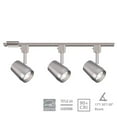 thumbnail image 3 of WAC Lighting Oculux 3-Light LED 11W Energy Star Aluminum Track Kit in Gray, 3 of 5