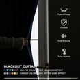 thumbnail image 5 of Deconovo Navy Blue Blackout French Door Curtains, Rod Pocket with Tieback, 25x72 in, 1 Panel, 5 of 6