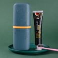 thumbnail image 4 of contenedor de dientes portátil, para almacenamiento de pasta de dientes, estuche para cepillos de dientes y transportador para camping, escuela, negocios, viajes, baño, 4 of 4