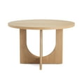 thumbnail image 5 of Christopher Knight Home Farmhouse 48" Round Dining Table, Solid Wood U-Base, Natural, 5 of 11