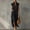 Black, variant on Morttic Women's Fashion Stand-Up Collar Short Sleeve Maxi Dress – Solid Color Side Split & Pocket Sexy Casual Summer Outfit Black,S