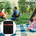 thumbnail image 5 of Bolsa de reposabrazos reclinable para sofá, organizador de lona para acampar al aire libre (negro), 5 of 5