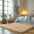 thumbnail image 3 of Socofuz 8x10ft Large Fluffy Rug for Living Room, Non-Slip Beige Carpet for Bedroom Kids Playroom Classroom Nursery Home Decor, 3 of 8
