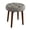 Storm Gray, variant on Elle Decor Penelope Round Tufted Stool in Dark Graphite