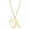 Gold A, variant on Women Stainless Steel Personalized Hip Hop Custom Name Laterally Hollow Flower Pattern Carved Initial 26 Alphabet Capital Letter Necklace D