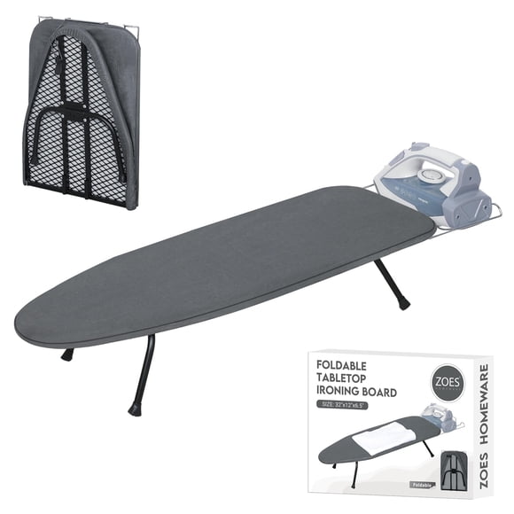 Tabla de planchar de mesa ZOES HOMEWARE con panel de malla metálica