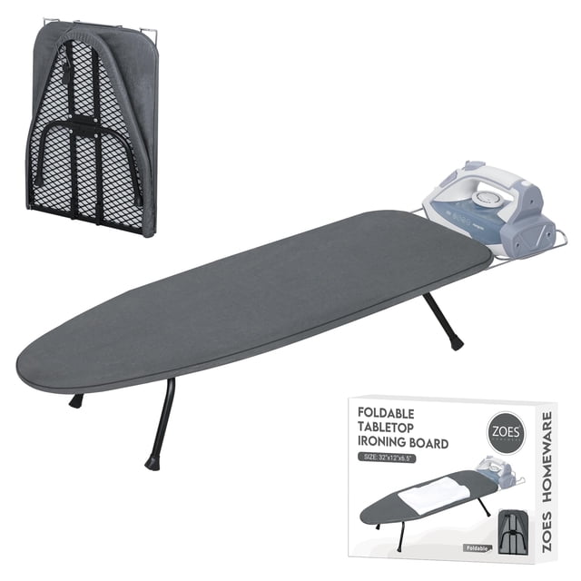 Tabla de planchar de mesa ZOES HOMEWARE con panel de malla metálica