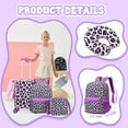thumbnail image 2 of Kids Carry on Luggage Sets 5 Piece Rolling Suitcases for Girls Women with Wheels Suitcase with Travel Pillow for Airplane, 2 of 7