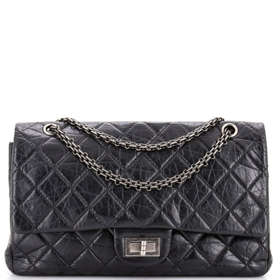 Pre-Owned CHANEL Reissue 2.55 Flap Bag Quilted Aged Calfskin 227 By Rebag