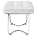 thumbnail image 6 of Modway Gibraltar Upholstered Vinyl Lounge Chair in White, 6 of 6