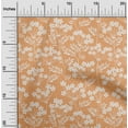 thumbnail image 2 of oneOone Cotton Cambric Dark Peach Fabric Floral Silhouette Dress Material Fabric Print Fabric By The Yard 56 Inch Wide, 2 of 4