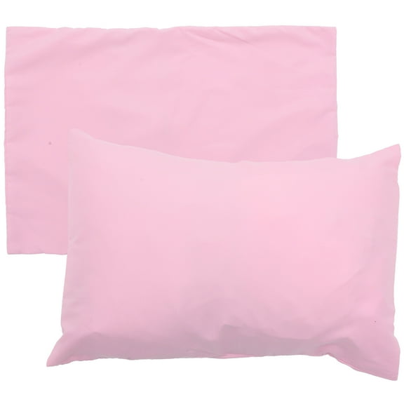 Luxshiny 2Pcs Pink Travel Pillow Case Envelope Closure Small Pillow Cover for Home Use