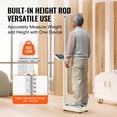thumbnail image 3 of VEVOR Medical Scale with Digital Display, Versatile Doctor's Scale for Measuring Weight and Height, Integrated Height Measurement Rod, Dual Units (kg/lb), BMI Feature, 3 of 9