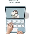 thumbnail image 3 of Galaxy Tab A7 10.4 inch 2020 Keyboard Cover SM-T500/T505/T507 with Touchpad Round Keys Slim Magnetic Detachable Bluetooth Keyboard (Galaxy Tab A7), 3 of 9