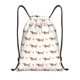 thumbnail image 1 of Bingfone Dachshund Dog Puppy Drawstrings Backpacks Bags for Men Women Gym Drawstrings Bag-Small, 1 of 6