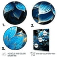 thumbnail image 3 of Designart "Fractals Flowers quintessence I" Abstract Floater Framed Canvas Wall Art, 3 of 7