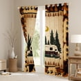 thumbnail image 3 of Castle Fairy Boys Girls Camping RV Car Blackout Curtains Set of 2 (52x84 Each),Cow Print Window Curtains,Retro Vintage Curtains and Drapes,Super Cozy Room Decor, 3 of 6