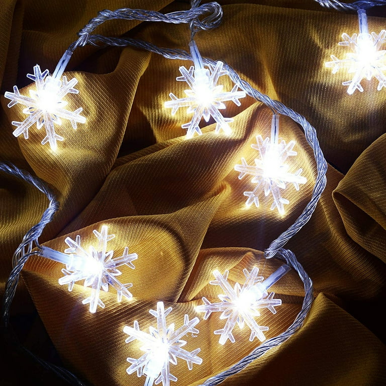 Snowflake String Lights USB Operated Fairy Lights for Bedroom Room