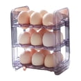 thumbnail image 3 of Soporte para huevos para refrigerador, organizador de huevos, bandeja reutilizable para huevos, contenedor de almacenamiento para encimera, estante, violeta perfecl  Porta huevos, 3 of 8
