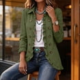thumbnail image 2 of Riecok Ruffle Jacket Women Long Sleeve Open Front Coats Lapel Collar Button Trim Jackets Casual Fall Outerwear XL, 2 of 4