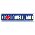 thumbnail image 1 of SignMission SSIL-Lowell Ma Street Sign - I Love Lowell, Massachusetts, 1 of 1