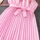 thumbnail image 5 of Vestido de Fiesta de Navidad de las Niñas Impresión de Verano Irregular sin Mangas Largo Vestido de Princesa para Niños, Vestido de Navidad Niña Bebé, 5 of 9