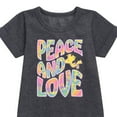 thumbnail image 2 of Peanuts - Peace & Love - Woodstock - Toddler & Youth Girls Fleece Dress, 2 of 5