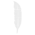 thumbnail image 1 of Pluma En Forma De Bricolaje De Arte De Plata De Acrílico De Espejo De Pared Pegatina Decoración Mural Mural Magideal Moderno, 1 of 6