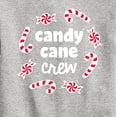 thumbnail image 3 of Instant Message - Candy Cane Crew Christmas - Toddler & Youth Crewneck Fleece Sweatshirt, 3 of 6