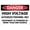 Warning Sign 5, variant on Danger Hazardous Voltage Overhead Sign - 8"x12" Vintage Metal Warning Sign for Home Farm Bar Coffee Shop Club, Power Line Area, Construction Site